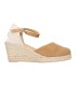 PASEART ROM/A00 striped pine Mujer Camel