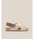 Sandalia plana Jerba 134 beige