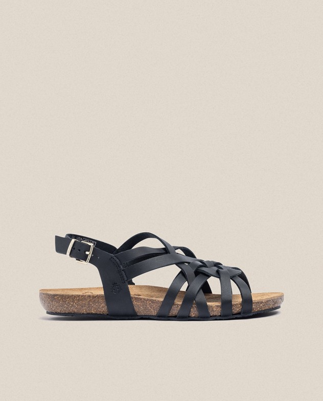 Sandalia plana Ibiza 175 negro