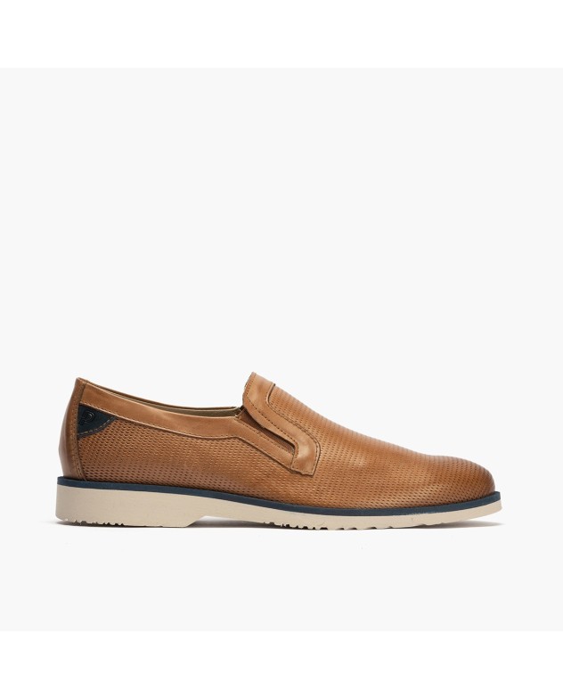 Manoletina slip on Marshall hombre piel MARRON CLARO