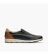 Manoletina slip on hombre bordón AZUL