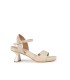 Sandalia Tacón Porto Napa Beige