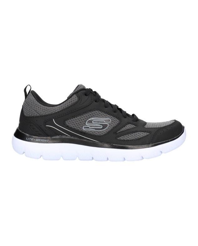 SKECHERS 52812 BKW Hombre Negro