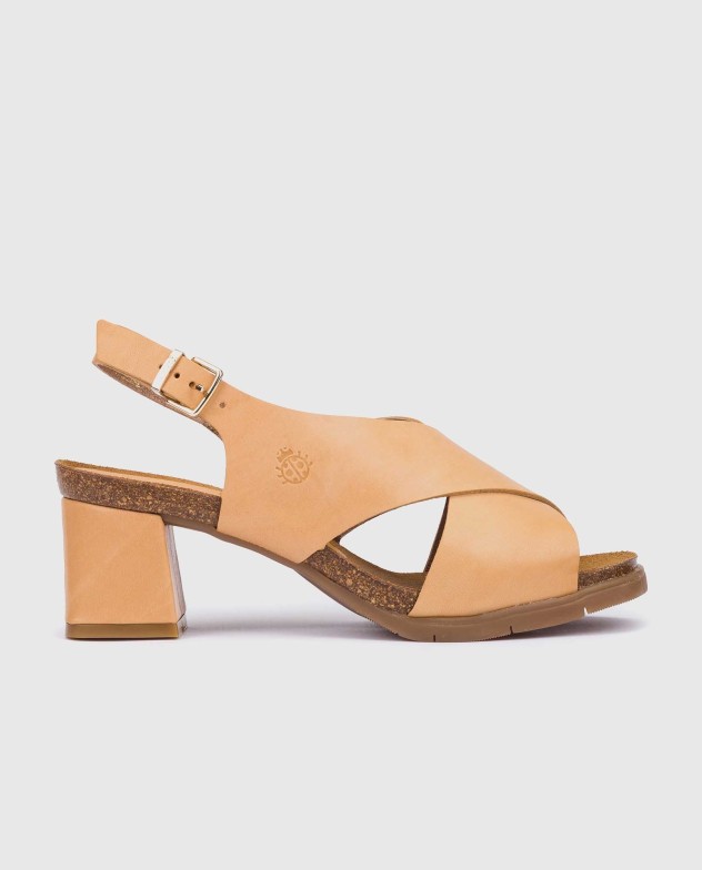 Sandalia de tacón Zahara 008 beige